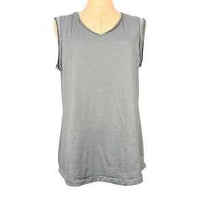 Kuhl Slate Blue V-Neck Sleeveless Activewear Top Womens Small